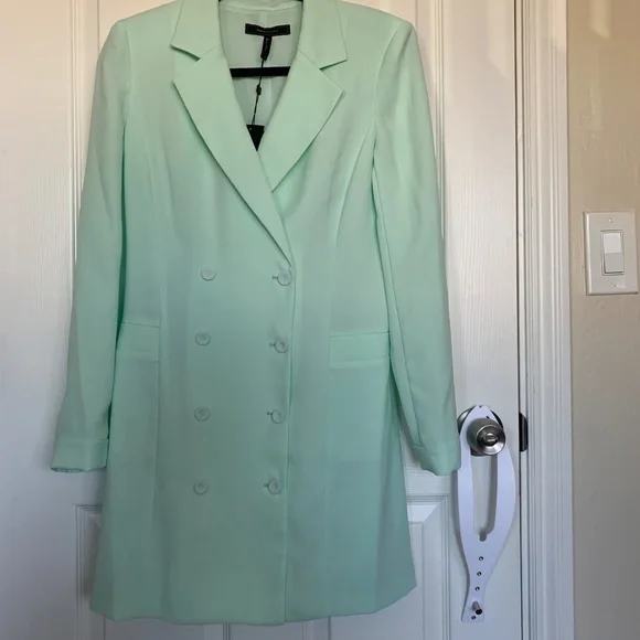 mint green blazer dress Mint Blazer Dress - Not Ya Average, XS Ellae Lisque - Perfect for Date Nights & Parties main image 0
